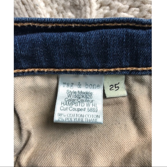 Rag & bone Skinny in “HAMPSTD”  W Holes - Picture 7 of 7